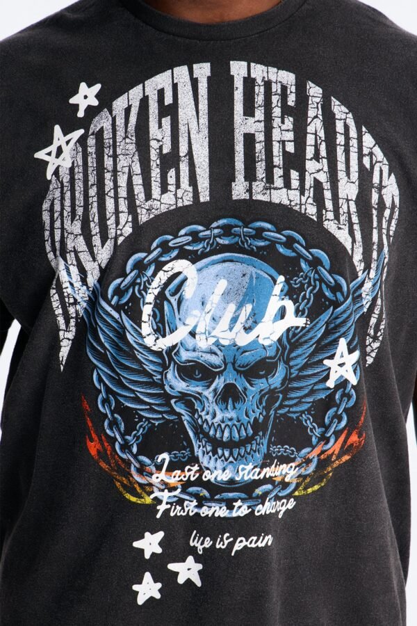 Broken Hearts Club Vintage Oversized Short Sleeve Tee