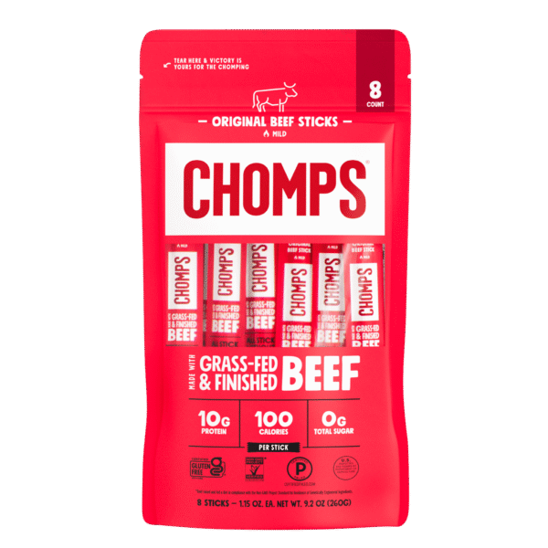 Chomps-Grass-Fed-and-Finished-Original-Beef-Jerky-Meat-Snack_6c9e267a-db74-4a16-8fbf-9b14570a0c02.7a8e772e714c9c1646ab77fc5785f3b3.png Chomps Grass-Fed And Finished Original Beef Jerky Meat Snack (8 Count)