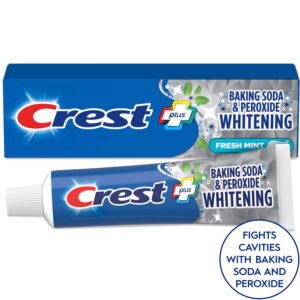 Crest Plus Baking Soda & Peroxide Whitening Toothpaste, Fresh Mint, 5.7 oz