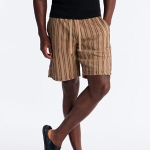 Etched Stripe Lace Relaxed Short