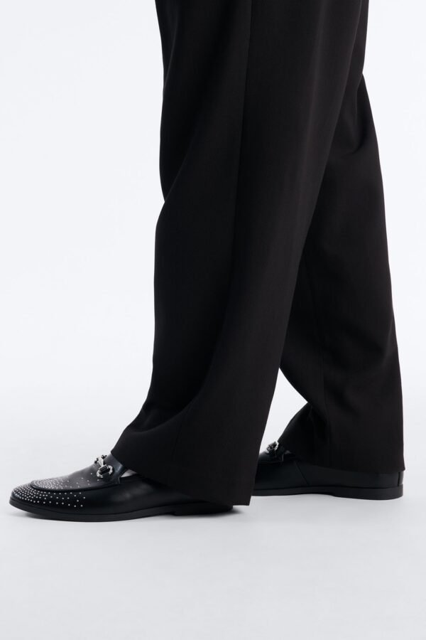 What I Said Studded Buckle Strap Detail Loafer