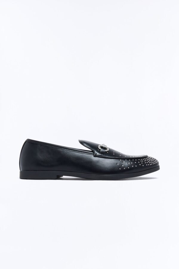 What I Said Studded Buckle Strap Detail Loafer