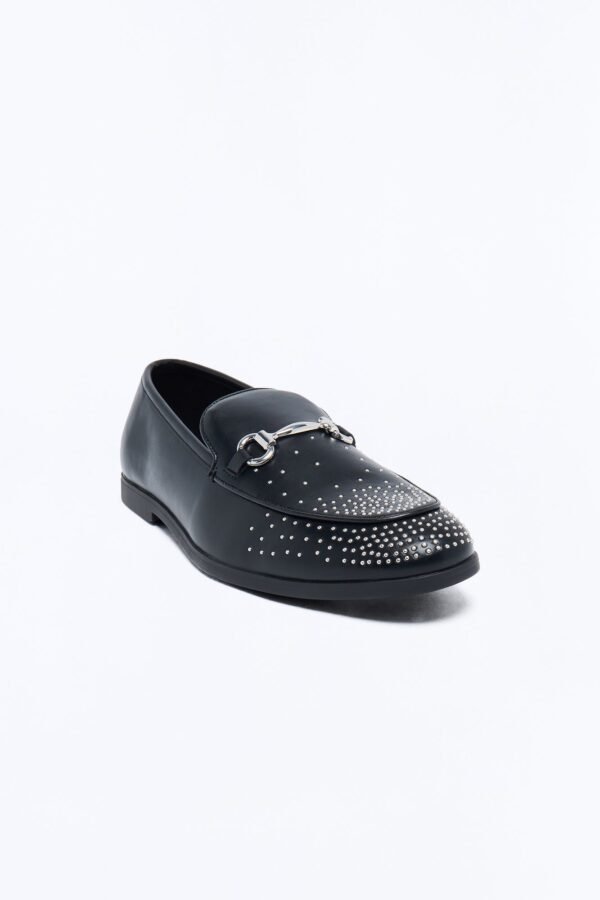 What I Said Studded Buckle Strap Detail Loafer