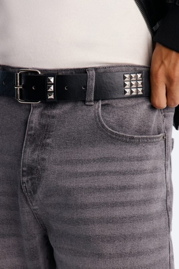 Viktor Studded Faux Leather Belt