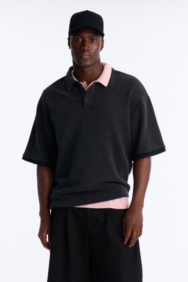 Classic Waffle Textured Polo