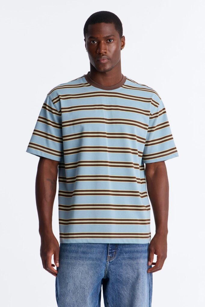Stefan Stripe Crewneck Tee