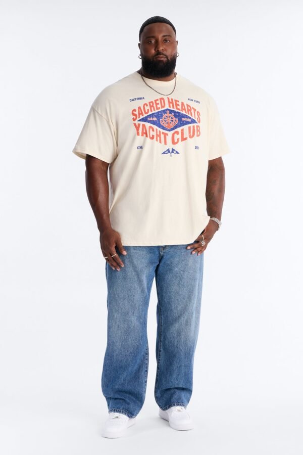 Sacred Hearts Yacht Club Oversized Short Sleeve Tee