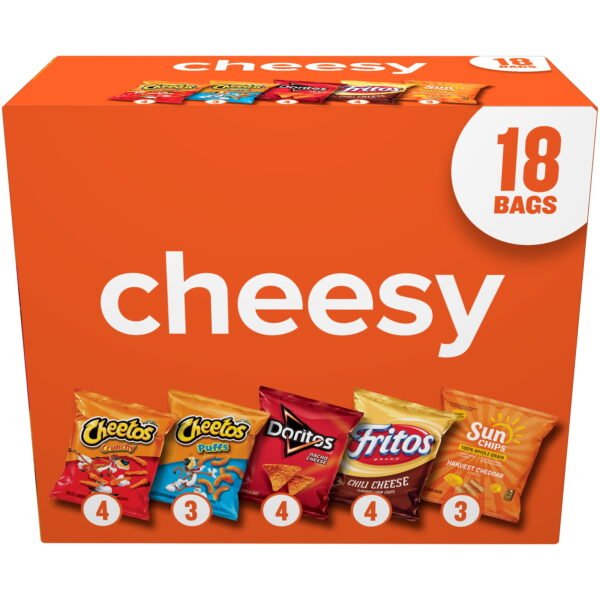 Frito-Lay-Cheesy-Snack-Chips-Variety-Pack-18-Count-Multipack-Box_fd404b07-9d07-4e26-8ead-90f8576de78b.c1000a63ad918da7c80c6b764ab20bea.jpeg Frito-Lay Cheesy Snack Chips Variety pack, 18 Count Multipack Box