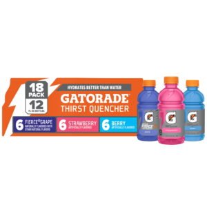 Gatorade-Thirst-Quencher-Variety-Pack-Grape-Strawberry-Berry-Sports-Drinks-12-fl-oz-18-Ct-Bottles_57cfefb0-e842-4bf1-b9e2-de8deeff390b.f41a6724337609699bc328c7115ee032.jpeg Gatorade Thirst Quencher Electrolyte Sports Drink, Grape, Strawberry and Berry, 12 fl oz, 18 Count Bottle