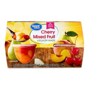 Cherry Mixed Fruit in 100% Juice, 4 oz, 4 Count