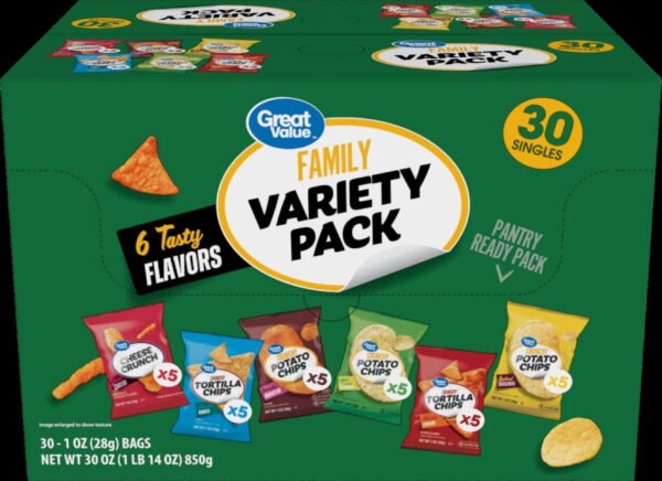 Family Variety Chips Pack, 1 oz Bags, 30 Count