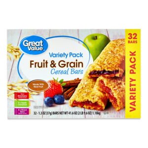 Fruit & Grain Cereal Bars, Variety Pack, 1.3 oz, 32 Count