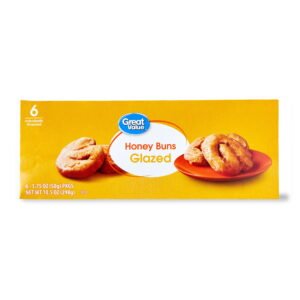 Glazed Honey Buns, 10.5 oz, 6 Count