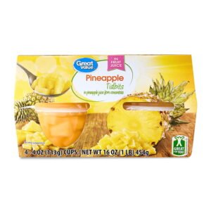 Great-Value-Pineapple-Tidbits-4-oz-4-Count_63a5b241-3c5d-4163-8733-d8ed15934481.e1442cd33c319bcdb27bfa52b6172cfe.jpeg Pineapple Tidbits, 4 oz, 4 Count