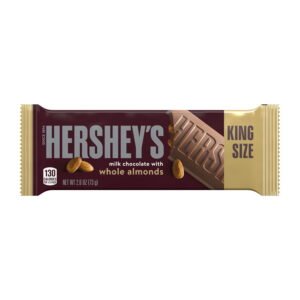 Hershey-s-Milk-Chocolate-with-Whole-Almonds-King-Size-Candy-Bar-2-6-oz_f51543b6-3255-43c2-8dc4-c6efd348ed11.29b2f8da6fe1eb5642940527e784642b.jpeg Hershey's Milk Chocolate with Whole Almonds King Size Candy, Bar 2.6 oz