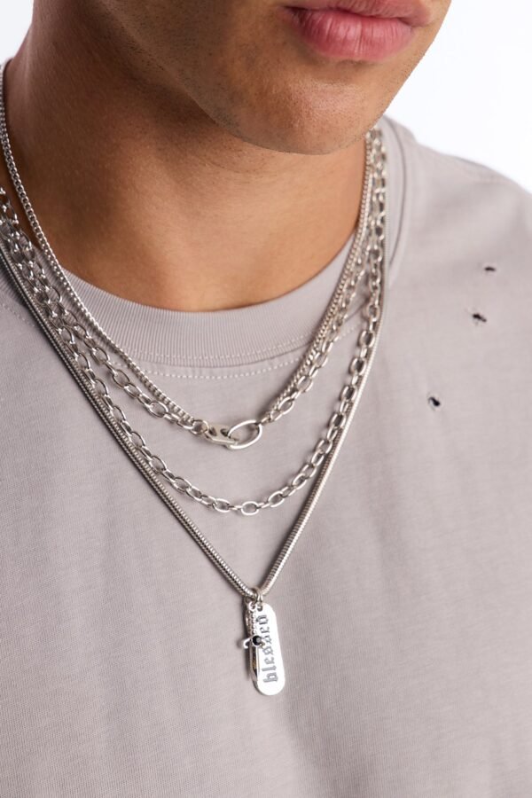 Blessed Dog Tag Necklace Set