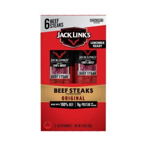 Jack-Link-s-Original-Beef-Steak-Multi-Pack-6-0-8-oz-Beef-Steaks-4-8-oz_03562841-8a34-4f9a-9e16-3a2f955ca3aa.399c2b75930b90468f0617b6c1bedd93.jpeg Jack Link's Original Beef Steak Multi-Pack (6 - 0.8 Ounce. Beef Steaks), 4.8 Ounce.