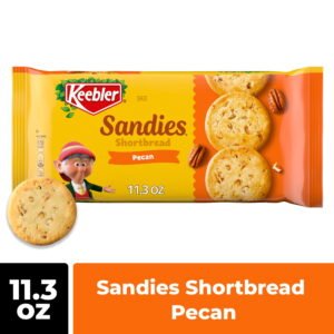 Keebler Sandies Pecan Cookies, Shortbread Cookies with Crunchy Pecans, 11.3 oz