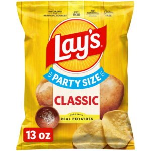 Lay-s-Classic-Potato-Chips-Party-Size-13-oz-Bag_3ef2e504-7299-4abe-b58b-6fe2dd689299.02f39b5f83959917d07666bbe80384b7.jpeg Lay's Classic Potato Chips, Party Size, 13 oz Bag