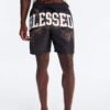 Blessed Splatter Painted Swim Trunk 7″