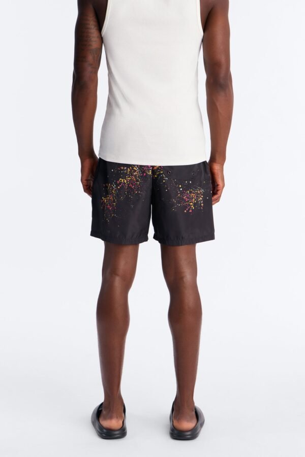 Blessed Splatter Painted Swim Trunk 7″