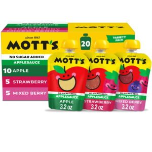 Mott-s-No-Sugar-Added-Applesauce-Variety-Pack-3-2-oz-20-Count-Clear-Pouches_d1e6c203-5908-4462-91f4-b4c3ad552d08.e281aa2d5d868f40afc96522af05b92a.jpeg Mott's No Sugar Added Applesauce Variety Pack, 3.2 oz, 20 Count Clear Pouches