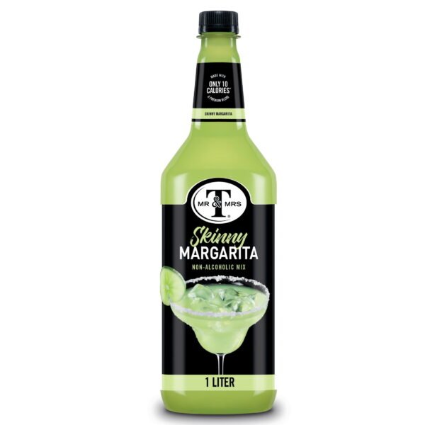 Mr & Mrs T Skinny Margarita Cocktail Mix, 1 L, Plastic Bottle, Shelf Stable