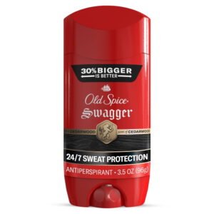 Old Spice Deodorant for Men, Antiperspirant, Swagger, 24/7 Sweat & Odor Protection, 3.4 oz