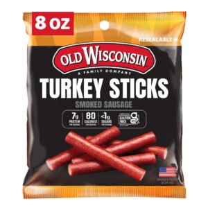 Old-Wisconsin-Snack-Sticks-Turkey-Sausage-Sticks-8-oz-Pouch_1f98360f-5402-4c1a-a9db-9003da7e7d46.3de40c0e886a6444a1838daa2727191c.jpeg Old Wisconsin® Snack Sticks Turkey Sausage Sticks 8 oz. Pouch, Fully Cooked and Smoked