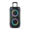 Onn Large Party Speaker Gen 2 with LED Lighting, IPX4 Water-Resistant, 4 Speakers, Black