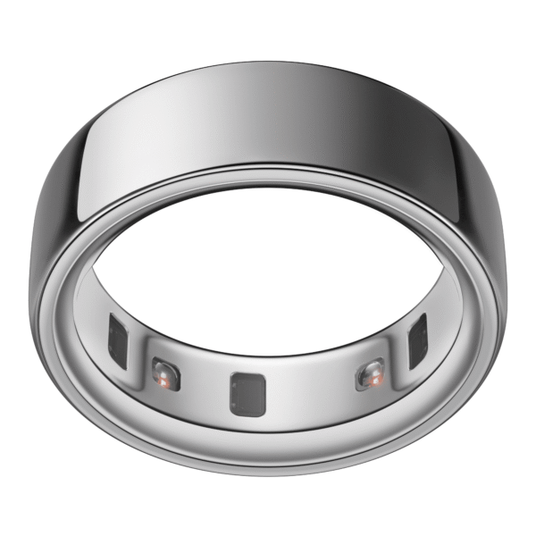 Oura Ring 4, Silver, Size 9, Smart Wearable, Sleep, Fitness & Heart Rate Tracker, 8-Day Battery (Size Before You Buy)
