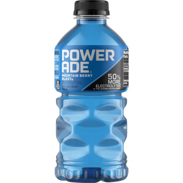POWERADE Mountain Berry Blast Electrolyte Sports Drink Bottle, 28 fl oz