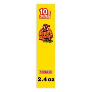 Penrose-Big-Mama-Pickled-Sausage-2-4-oz_670a61ed-f5f5-4951-b97a-3db83fc0d216.74f5959cecaba36b3d45b25941c55dfc.jpeg Penrose Big Mama Pickled Sausage, 10g Protein per Sausage, 2.4 oz.