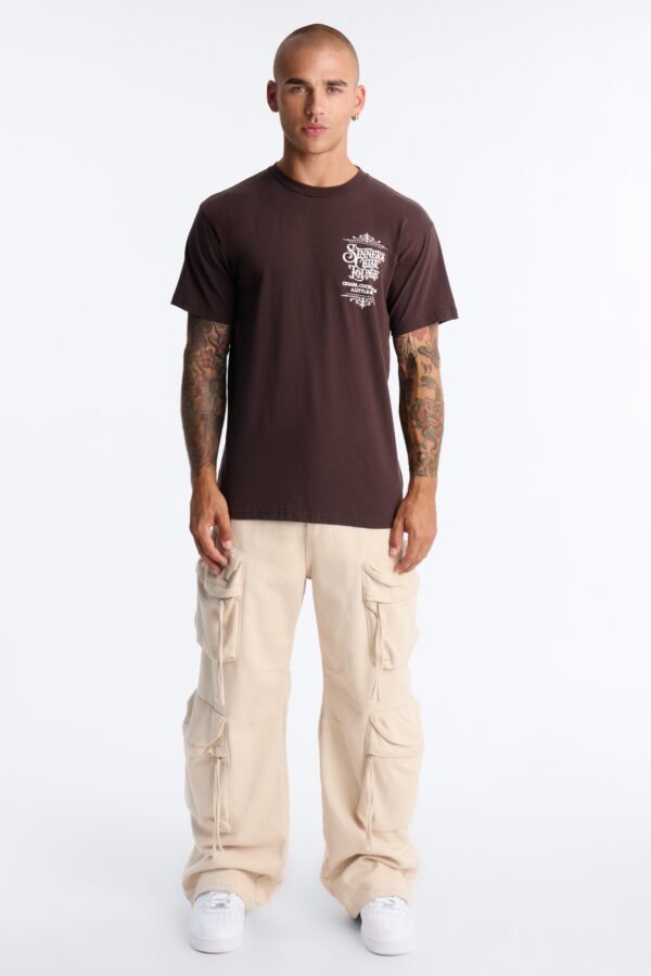 Sinners Cigar Lounge Vintage Oversized Short Sleeve Tee