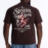 Sinners Cigar Lounge Vintage Oversized Short Sleeve Tee