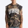 Real Tree Shadow Los Angeles Rhinestone Fleece Muscle Tee