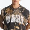 Real Tree Shadow Los Angeles Rhinestone Fleece Muscle Tee