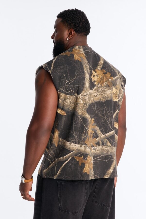 Real Tree Shadow Los Angeles Rhinestone Fleece Muscle Tee