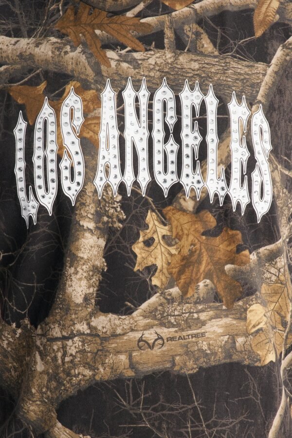 Real Tree Shadow Los Angeles Rhinestone Fleece Muscle Tee