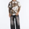 Real Tree New York Snow Embroidery Short Sleeve Tee