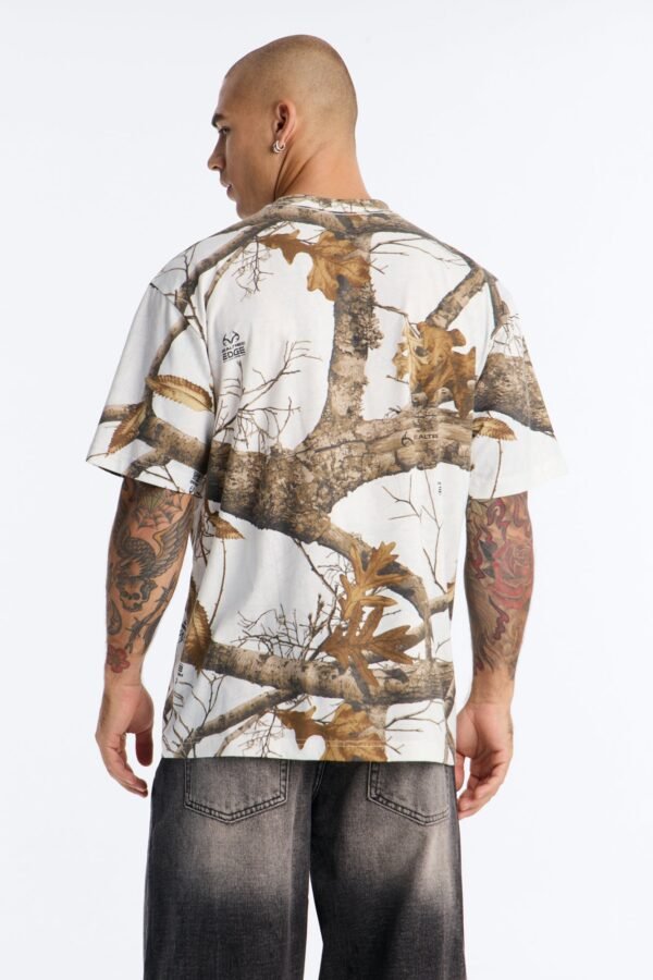 Real Tree New York Snow Embroidery Short Sleeve Tee