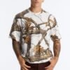 Real Tree Snow Woven Patch Boxy Short Sleeve Tee