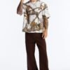 Real Tree Snow Woven Patch Boxy Short Sleeve Tee