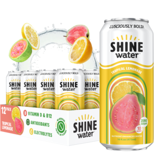 Shine Water Tropical Lemonade Shine Water Tropical Lemonade Vitamin D enhanced water 12-pack and can