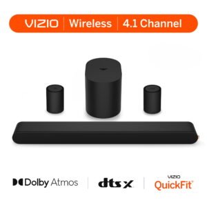 VIZIO-4-1-Soundbar-with-Dolby-Atmos-Wireless-Surround-Speakers-Compact-Subwoofer-QuickFit-Compatible-SV410XW-0905_2b6d6485-485e-4d2c-9e7f-1eae428838cb.52cb15bd32c0e5ece0bc6afd11a971b1.jpeg VIZIO 4.1 Soundbar with Dolby Atmos, Wireless Surround Speakers & Compact Subwoofer, QuickFit Compatible (SV410XW-0905)