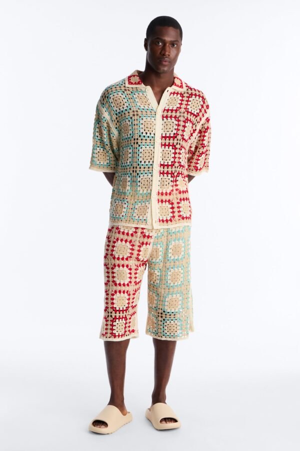 La Playa Crochet Cross Stitch Short
