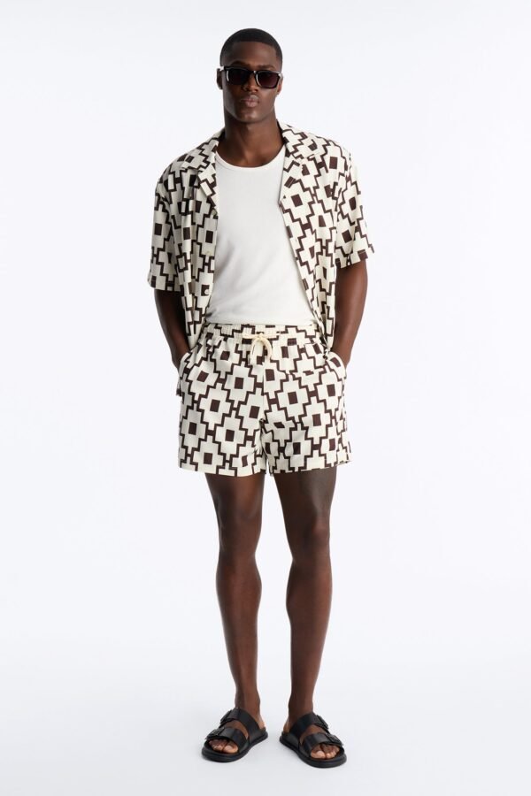 Mosaic Printed Swim Trunk 6″