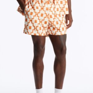 Mosaic Printed Swim Trunk 6″