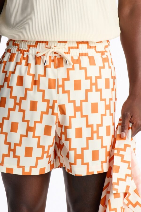 Mosaic Printed Swim Trunk 6″