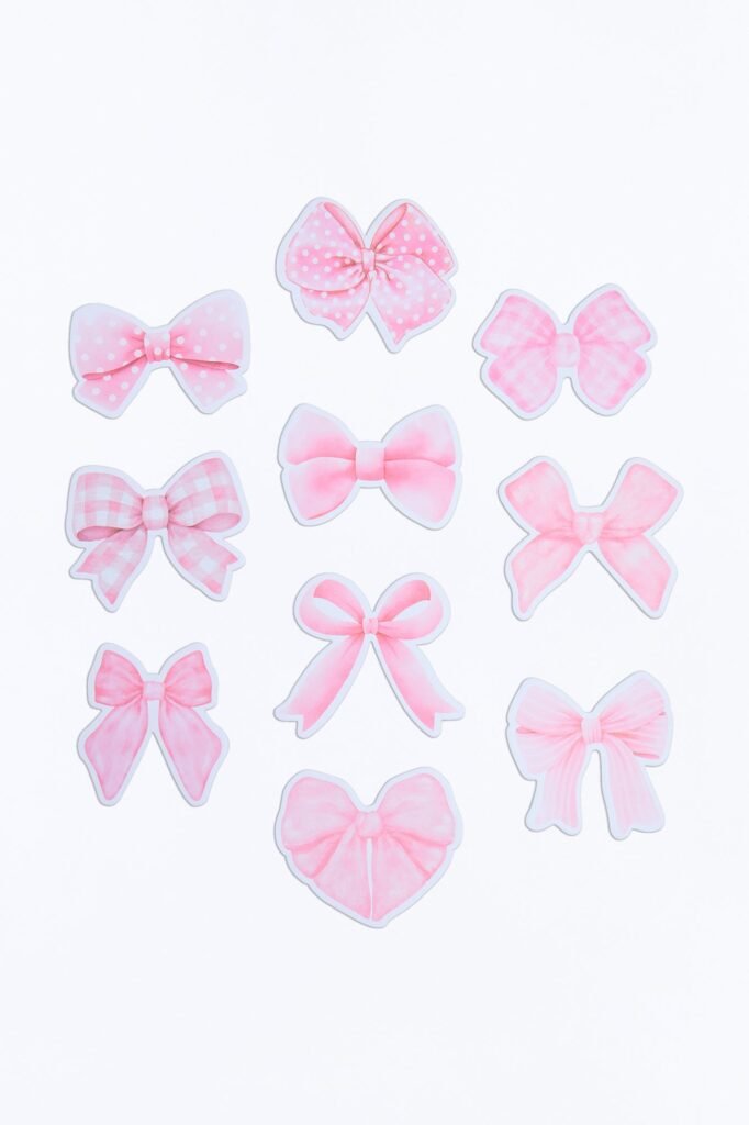 Bow Girl Sticky Notes 10 Pack Set